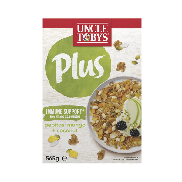 Calories in Uncle Tobys Plus Immune Support Breakfast Cereal