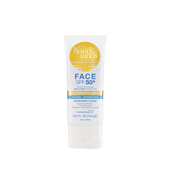 Bondi Sands SPF50+ Fragrance Free Hydrating Tinted Face Lotion