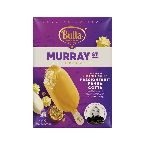 Bulla Murray St Passionfruit Panna Cotta 4 Pack