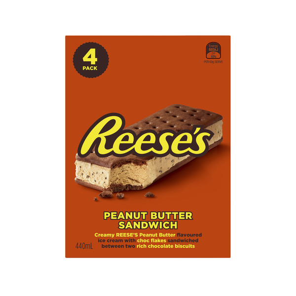 Reeses Peanut Butter Sandwichs Ice Cream 4 Pack