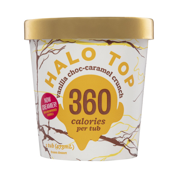 Halo Top Vanilla Chocolate Caramel Crunch