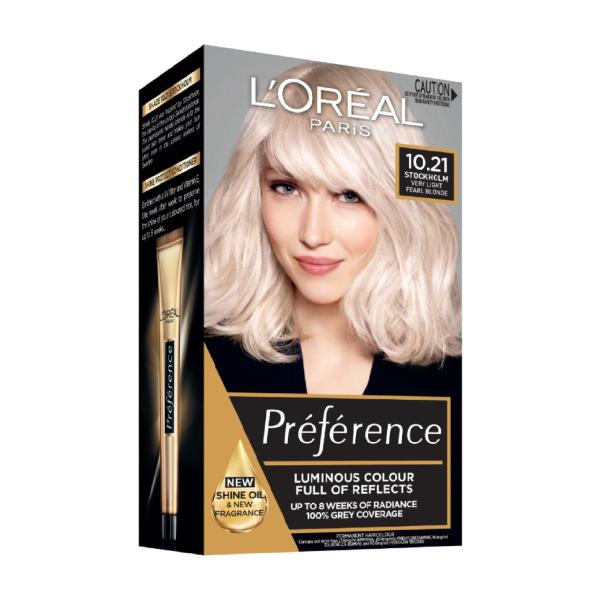 L'Oreal Preference 10.21 Stockholm Hair Colour