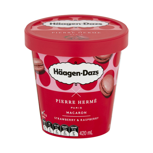 Haagen-Dazs Macaron Strawberry Raspberry Ice Cream