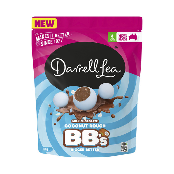 Darrell Lea BB's Coconut Rough Milk Chocolate Balls