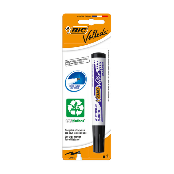 Bic Whiteboard Marker Black 1 Pack