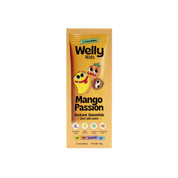 Welly Kids Instant Smoothie Mango Passion Multipack 5X13g