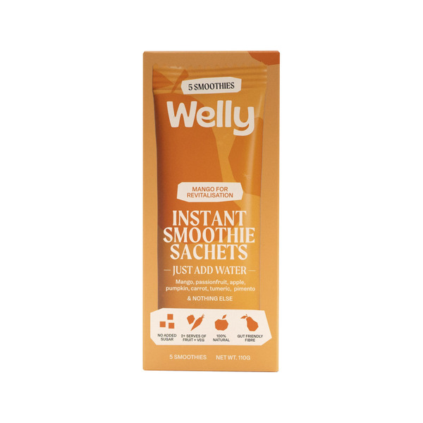 Welly Instant Smoothie Mango for Revitalisation Multipack 5X22g