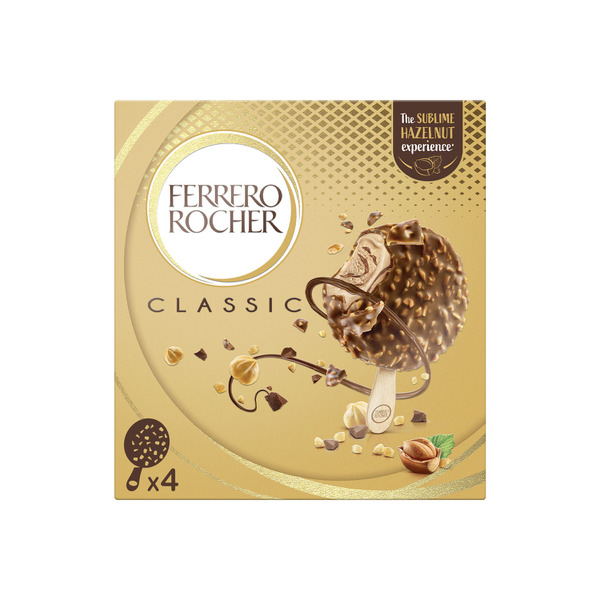 Ferrero Rocher Frozen Classic Dessert Hazelnut & Choc 4 pack