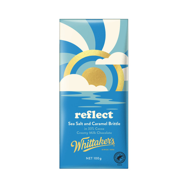 Whittaker's Chocolate Reflect Sea Salt & Caramel Brittle Block