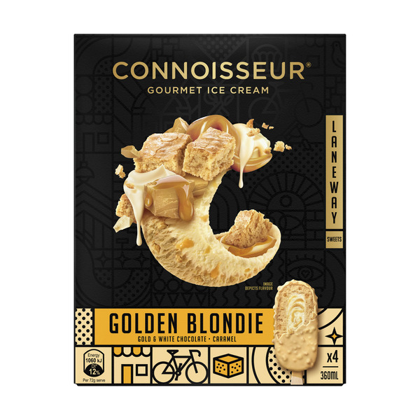 Connoisseur Ice Cream Golden Blondie 4 Pack