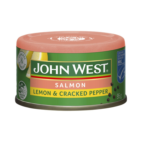 John West Salmon Tempters Lemon Cracked Pepper 95g