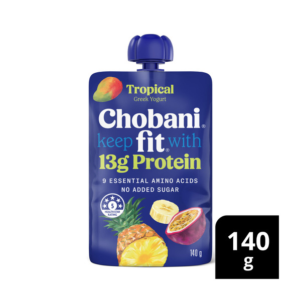 Chobani Fit High Protein Greek Yogurt Pouch Tropical