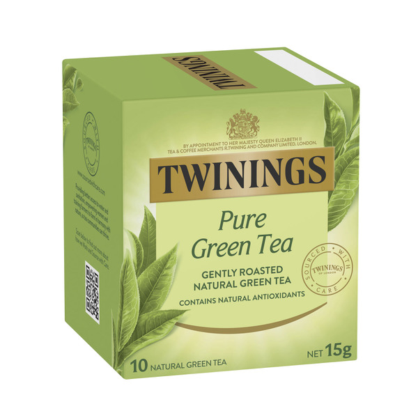 Buy Twinings Pure Green Tea Bags 10 pack 15g | Coles