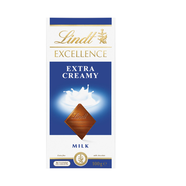 Lindt Extra Creamy Excellence Milk Chocolate Block 100g