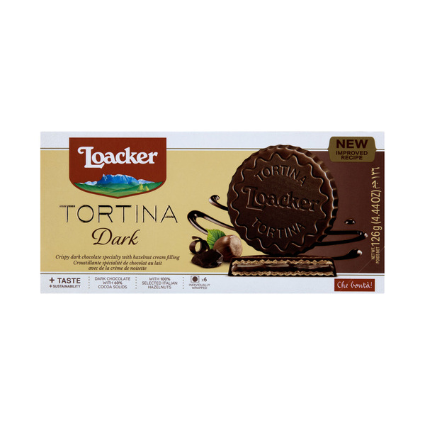 Loacker Gran Pasticceria Tortina Biscuit Dark Chocolate