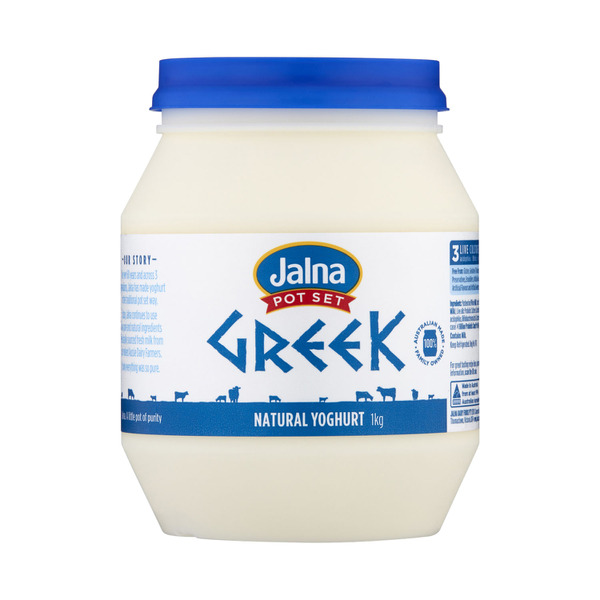 Jalna Farm To Pot Set Greek Style Natural Yoghurt | 1kg