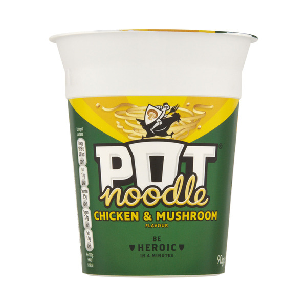 Calories in Pot Noodle Chicken & Mushroom Flavour Noodles calcount