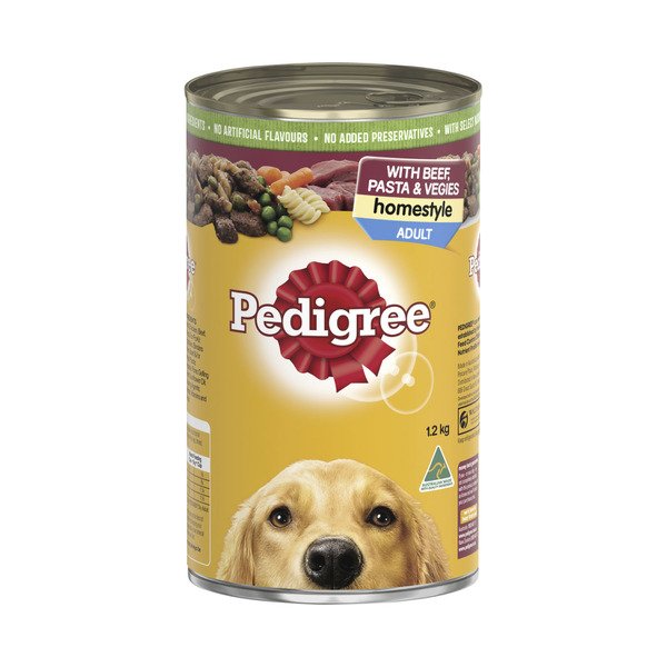 Buy Pedigree Adult Homestyle Wet Dog Food with Beef Pasta & Vegies Can ...