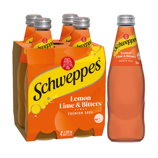 Schweppes Lemon Lime Bitter Mixers 4X300Ml