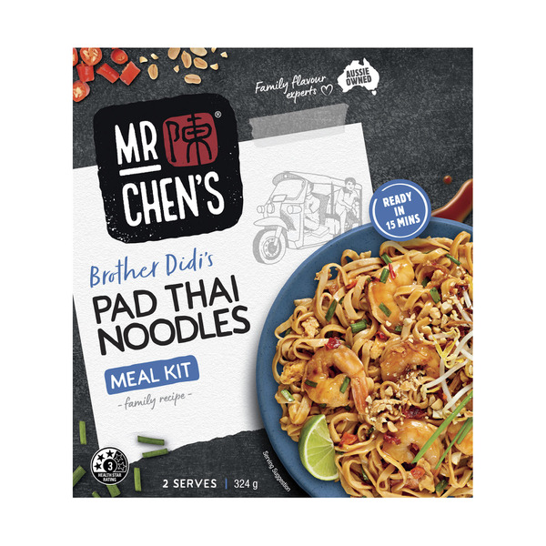 Buy Mr Chen's Meal Kit Pad Thai Noodles 324g | Coles