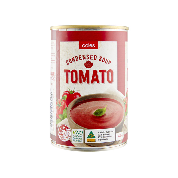 Coles Condensed Canned Soup Tomato