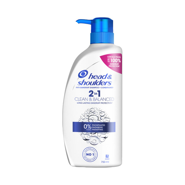 Head & Shoulders Clean & Balanced 2 In 1 Anti-Dandruff Shampoo & Conditioner