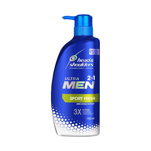 Head & Shoulders Ultra Men Sports Fresh 2 In 1 Anti-Dandruff Shampoo & Conditioner