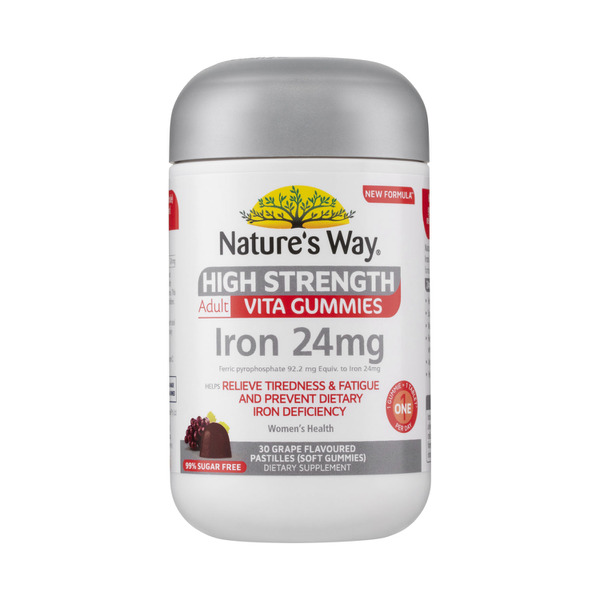 Natures Way High Strength Gummies Iron 24Mg