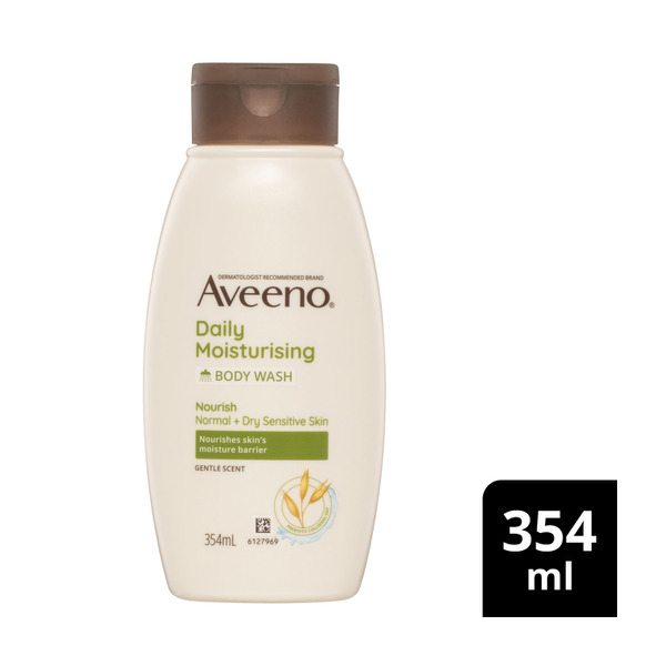 Aveeno Daily Moisturising Light Fragrance Gentle Scent Body Wash Nourish Hydrate Normal Dry Sensitive Skin Ph-Balanced