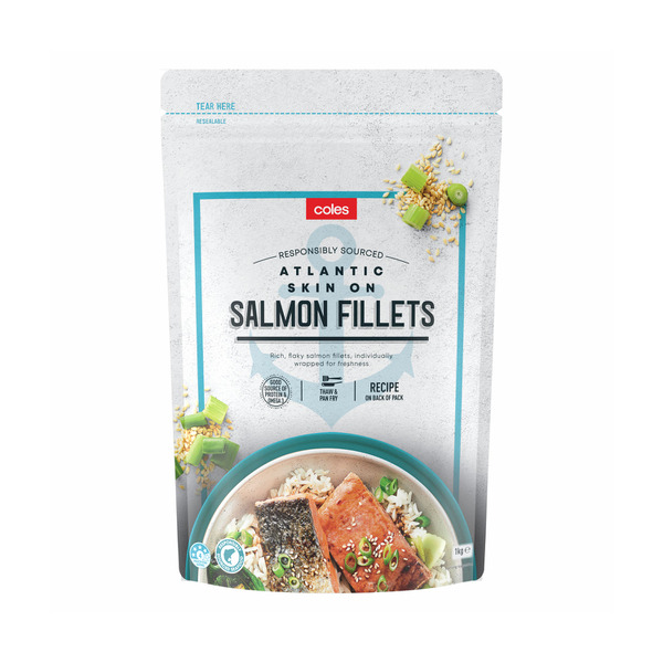 Buy Coles Frozen Salmon Fillets 1kg | Coles