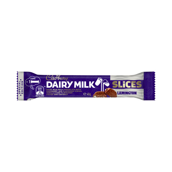 Cadbury Dairy Milk Lamington Slices Chocolate Bar