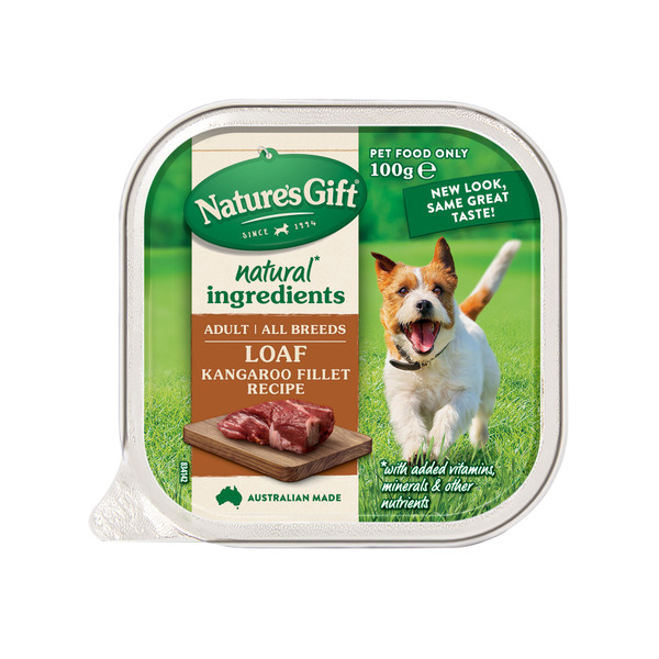 Buy Nature s Gift Adult All Breeds Wet Dog Food Loaf Kangaroo