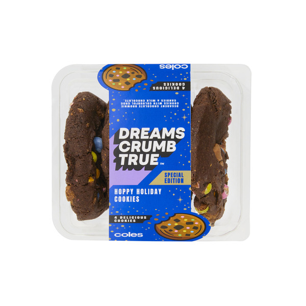 Buy COLES DREAMS CRUMB TRUE HOPPY HOLIDAY COOKIES | Coles