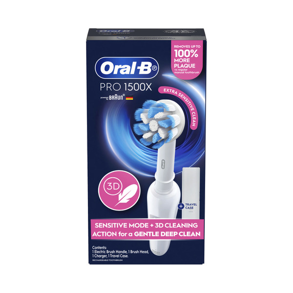 Oral B Pro 1500 Rechargeable Electric Toothbrush White