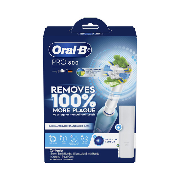 Oral-B Pro 800 Floss Action Electric Toothbrush Blue
