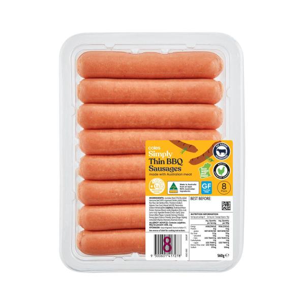 Simply Thin BBQ Sausages