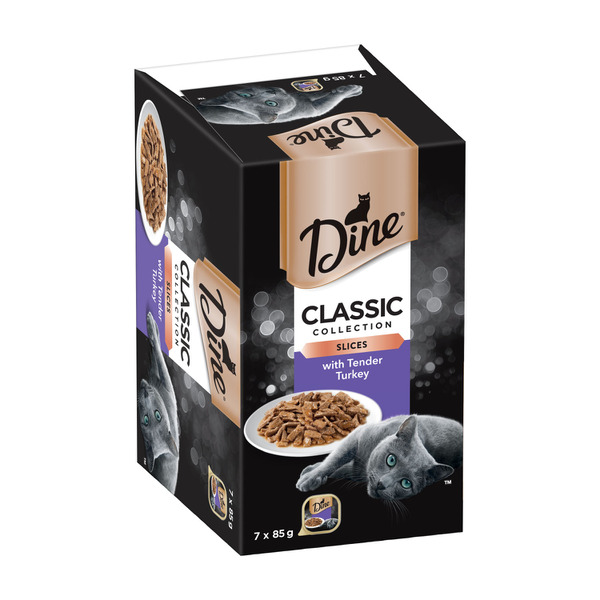 Dine Cuts In Gravy With Turkey Wet Cat Food 85g Tray