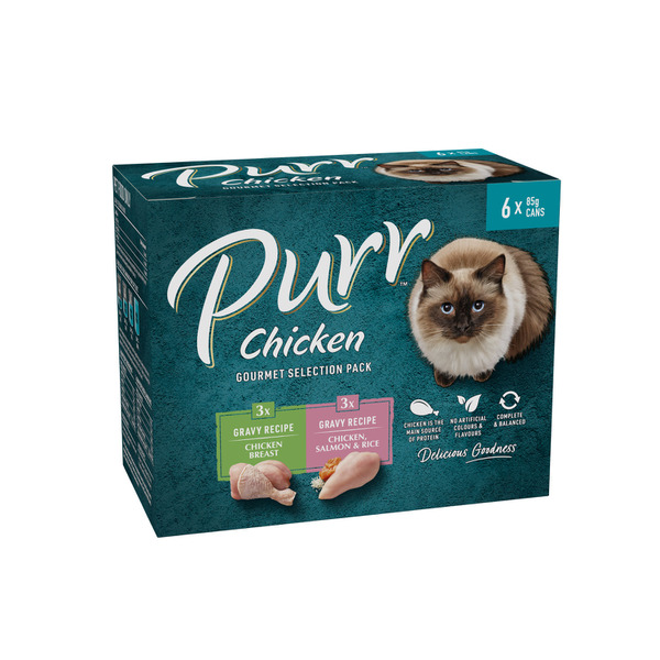 Cat Food Chicken Selection Cans 6x85g