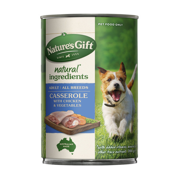 Nature's Gift Adult All Breeds Wet Dog Food Casserole With Chicken Vegetables & Barley