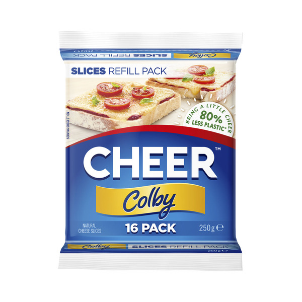 Buy Cheer Colby Cheese Slices 250g | Coles