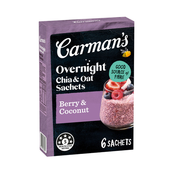 Carmans Chia Bowls Berry & Coconut