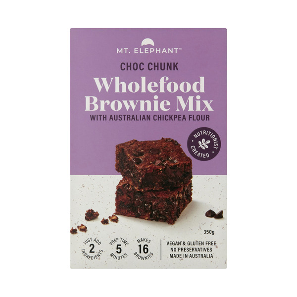 Mt Elephant Wholefood Choc Chunk Brownie Mix