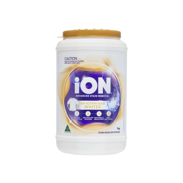 Ion Stain Remover & Laundry Booster Powder Whites 1kg