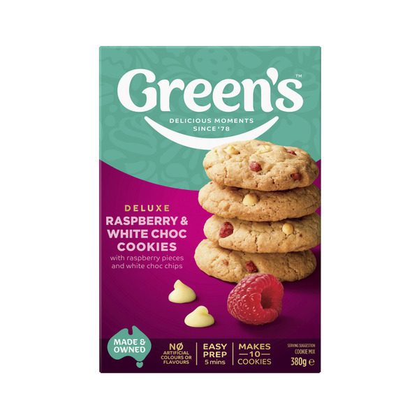 Greens Cookie Mix Raspberry White Chocolate