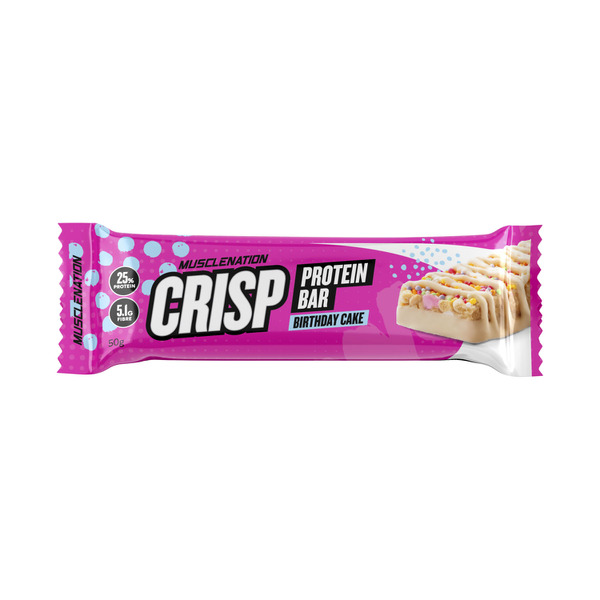 Muscle Nation Protein Crisp Bar Birthday Cake