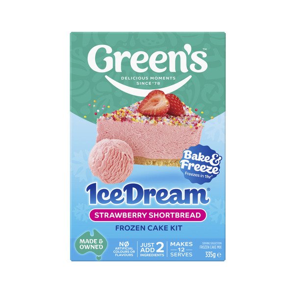 Greens Strawberry Shortbread Ice Dream Cake