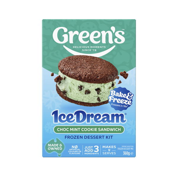 Greens Mint Chocolate Chip Ice Dream Cake