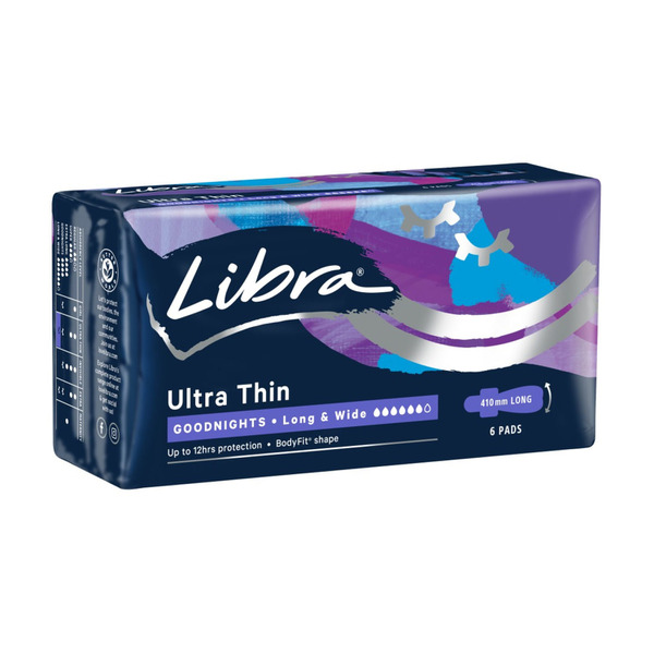 Libra Ultra Thin Pads Goodnights Long & Wide