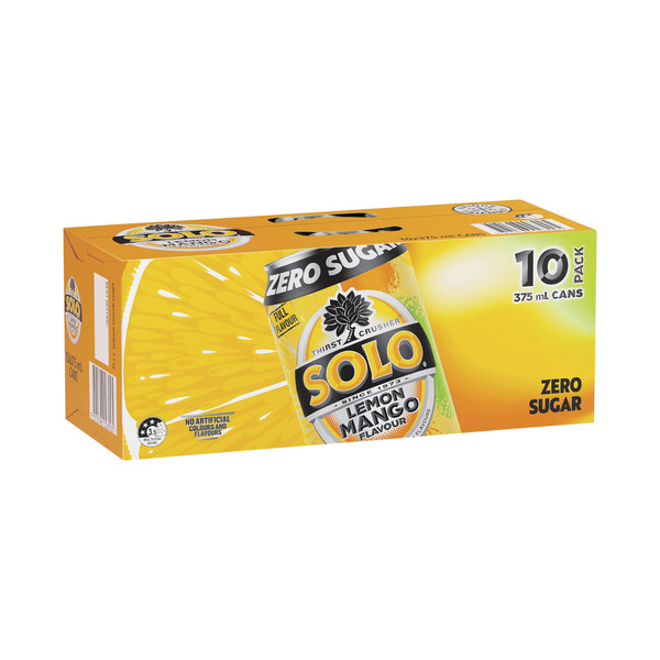 Solo Soft Drink Mango Zero 10x375mL