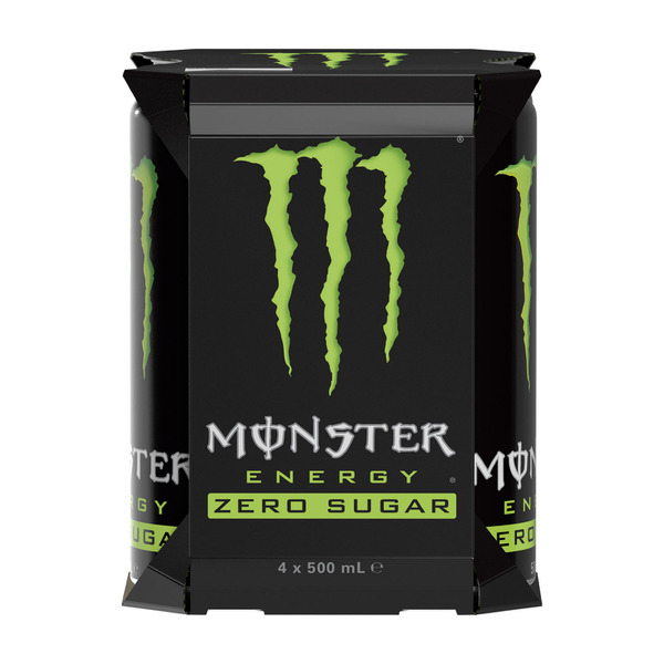 Monster Zero Energy Drink Multipack Cans 4x500mL | 4 pack